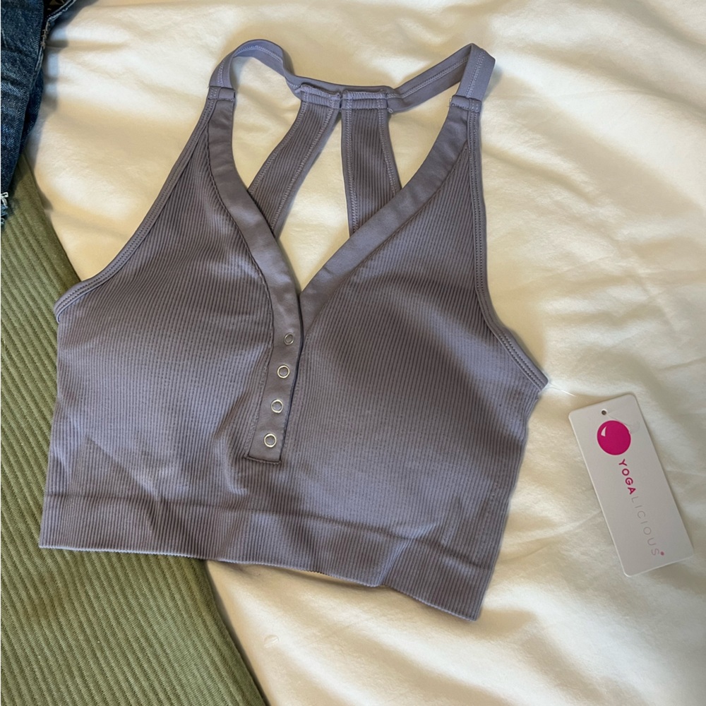 NWT Yogalicious Bra Tank sz Large